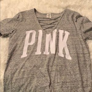 VS pink shirt